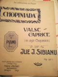 Chopiniada. Valse caprice pour le piano, par Ilie Sibianu+ Valse rouge, Z. Pascu