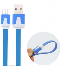 Cablu Transfer Date si Incarcare MicroUSB Line Colours foto