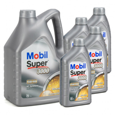 Set Ulei Motor Mobil Super 3000 X1 5W-40 5L + 4 Buc Ulei Motor Mobil Super 3000 X1 5W-40 1L foto