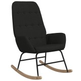 Scaun balansoar, negru, material textil