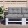 Gossi perne pentru paleti, 2 buc., gri, material textil