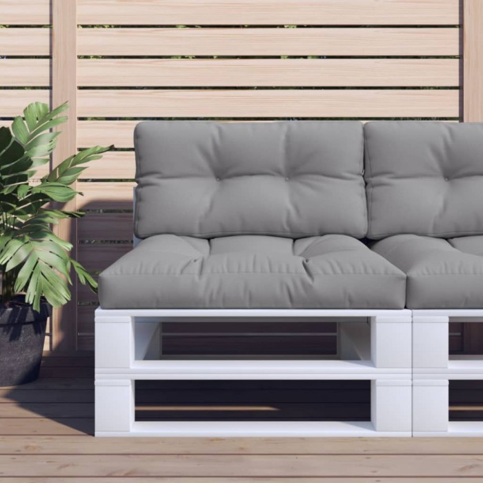 Gossi perne pentru paleti, 2 buc., gri, material textil