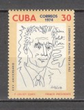 Cuba.1974 25 ani Congresul mondial ptr. pace-Pictura SC.558