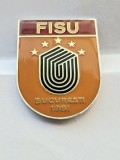 Insigna A 11 -a editie a Jocurilor Mondiale Universitare de vara 19 - 30 iulie 1971 Bucuresti