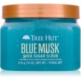 Tree Hut Shea Sugar Scrub Blue Musk exfoliant de corp cu zahăr 510 g