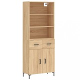 Cumpara ieftin Dulap inalt, stejar sonoma, 69,5x34x180 cm, lemn compozit
