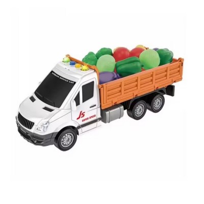Jucarie camioneta cu legume, sunete si lumini 29 cm foto