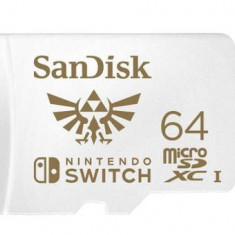 Card de memorie SANDISK Nintendo Switch, microSDXC, 64GB, V30, U3, Class 10, A1, UHS-1