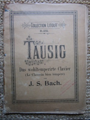 J. S. BACH - TAUSIG DAS WOHLTEMPERIRTE CLAVIER LE CLAVECIN BIEN TEMPERE foto
