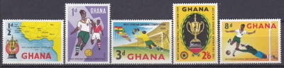 DB1 Ghana 1959 Campionat Fotbal 5 v. MNH foto