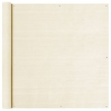vidaXL Paravan de balcon, crem, 120 x 500 cm, HDPE