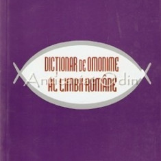 Dictionar De Omonime Al Limbii Romane - Beatrice Kiseleff