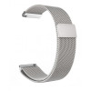 Curea Milanese Slim Fit compatibila Samsung Gear 2, Telescoape QR, 22mm, Argintiu, Metal, Very Dream