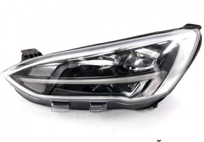 Far Ford Focus, 04.2018-12.2021, montare fata, stanga, cu lumini de zi tip LED; LED; electric; argintiu; cu motor; LED, OEM/OES foto