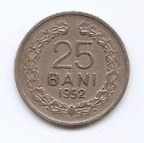Romania 25 bani 1952 - Cupru-nichel, 22 mm, KM-85.1