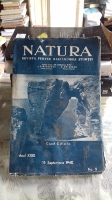 REVISTA NATURA NR.9/1940 foto