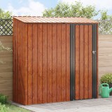 vidaXL Magazii pentru grădină Maro 203,5 x 73 x 200 cm Metal 42011302