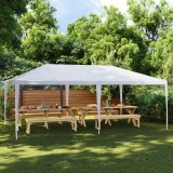 VidaXL Cort de petrecere, alb, 4 x 6 m