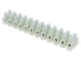 Regletă de Conexiuni cu Șurub 6mm2 400V 12 Piste