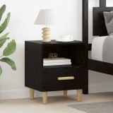vidaXL Dulap de noapte Stejar negru 40 x 35 x 47.5 cm Lemn compozit