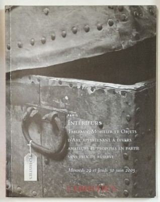 CHRISTIE&amp;#039;S : PARIS INTERIEURS , TABLEAUX , MOBILIER ET OBJETS D&amp;#039;ART ...CATALOG DE LICITATIE , 2005 foto