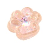 Jucarie antistres squishy, flippy, cu revenire lenta, model cat paw, 6.5 x 7 cm, din tpr, 4-6 ani, model 1 figurina, transparent