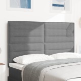 vidaXL Tăblie de pat design simplu, gri deschis, 140 cm catifea raiată