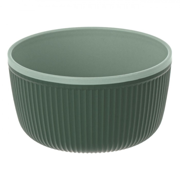 Bol Plastic, Verde Mentă, Dungi, Capacitate 0,52L