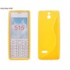 Husa Silicon S-Line Galben Nokia Lumia 515