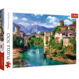 PUZZLE TREFL 500 POD VECHI MOSTAR BOSNIA, TREFL 500P