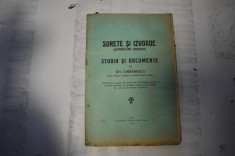 Gh. Ghibanescu - Sendricenii (Surete si izvoade vol XIV, 1925) Dorohoi foto