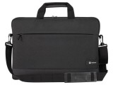 Laptop bag black poliester 300D Usable dim: 385x20x270mm