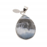 Pandantiv opal albastru dantelat cu montura din argint 925 a5, Stonemania Bijou