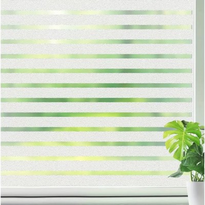 Folie mata pentru geam, tip sablare, model cu dungi, protectie vizuala si intimitate, 60x300cm, TopBazar foto