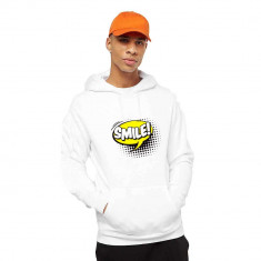 Hanorac Barbati Alb - Smile - 2XL