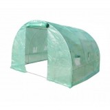 Solar de gradina 300x200x200cm, folie verde PE cu plasa 140g/mp UV, 1 usa, 6 ferestre, teava otel galvanizat 19mm THOR