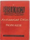 Pagini Alese - George Panu - Biblioteca Pentru Toti - Roman - Editura de Stat, 1958