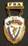 insignă-FEDERATIA de ATLETISM din ROMANIA - Jocurile Balcanice de Atletism BUCURESTI 1970