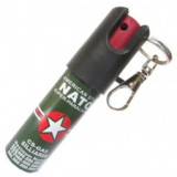 Spray paralizant cu piper NATO tip breloc 20 ml pentru autoaparare