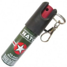 Spray paralizant cu piper NATO tip breloc 20 ml pentru autoaparare