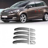 Cumpara ieftin Ornamente Cromate Inox Manere Usi Ford C-Max 2010-2018 ALM