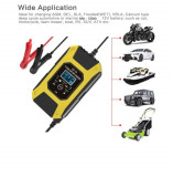 Redresor smart acumulator auto-moto FOXSUR,12V -7A, cu display, functie REPAIR