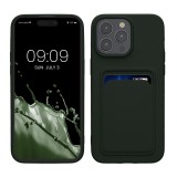 Husa Kwmobile pentru Apple iPhone 15 Pro Max, Verde inchis, Silicon, KWM000020EP004C