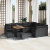 VidaXL Set de canapele pentru grădină 12 pcs Negru 80 x 80 x 71 cm 3364509