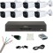 Kit de supraveghere cu 8 camere Dahua de 5 Megapixeli, IR 80m, Starlight, DVR de 8 canale 8MP, Accesorii SafetyGuard Surveillance