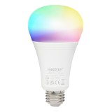 Bec Miboxer Mi-Light E27 12W RGB+CCT 110lm W 1300lm 140x74mm 16 milioane de culori, temperatura de culoare reglabila, intensitatea luminii ajustabila,