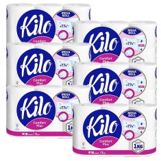 Set 36 role Hartie igienica Kilo Confort, 6 kg, 3 straturi, 5508 foi