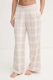 Hollister Co. pantaloni de pijama femei, culoarea bej, KI346-4066