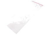 Pungă cu fermoar 400mm x 150mm polietilenă