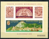 Ungaria 1975 - Anul European al Ocrotirii Monumentelor, colita nedantelata neuzata